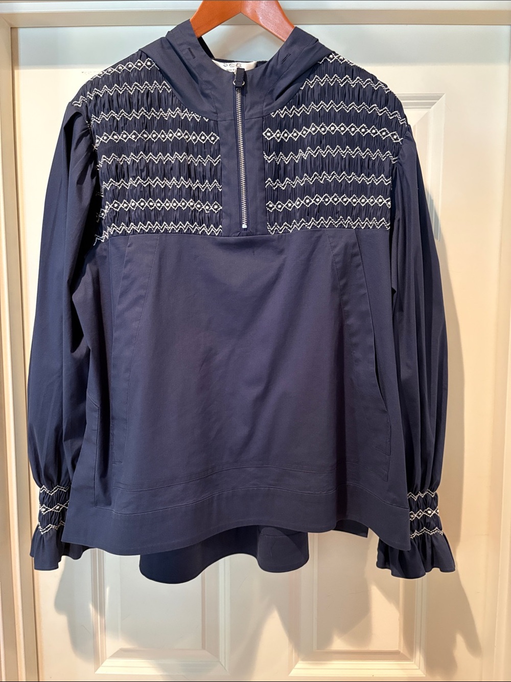 Sea New York Navy Embroidered jacket